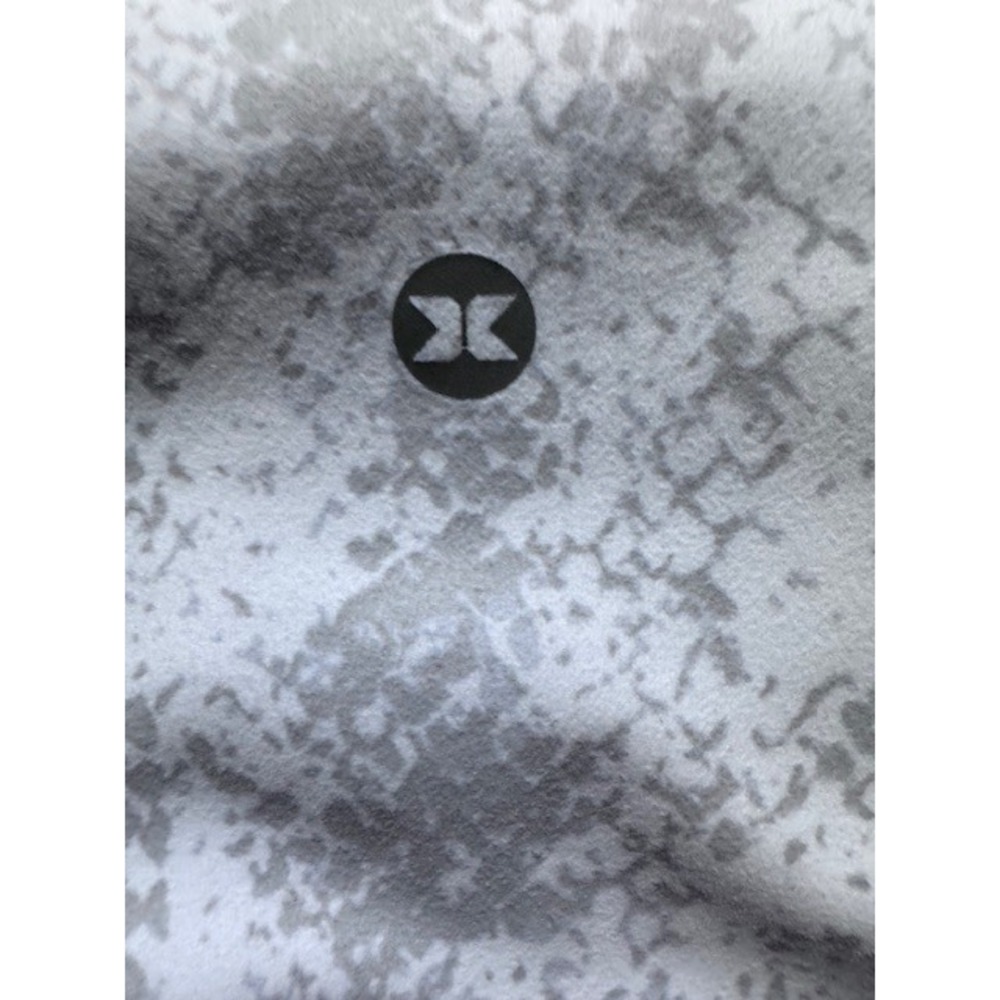 RBX Active Womens Snakeskin Print High Waist Flare Leggings with Pockets Grey L - Picture 5 of 5